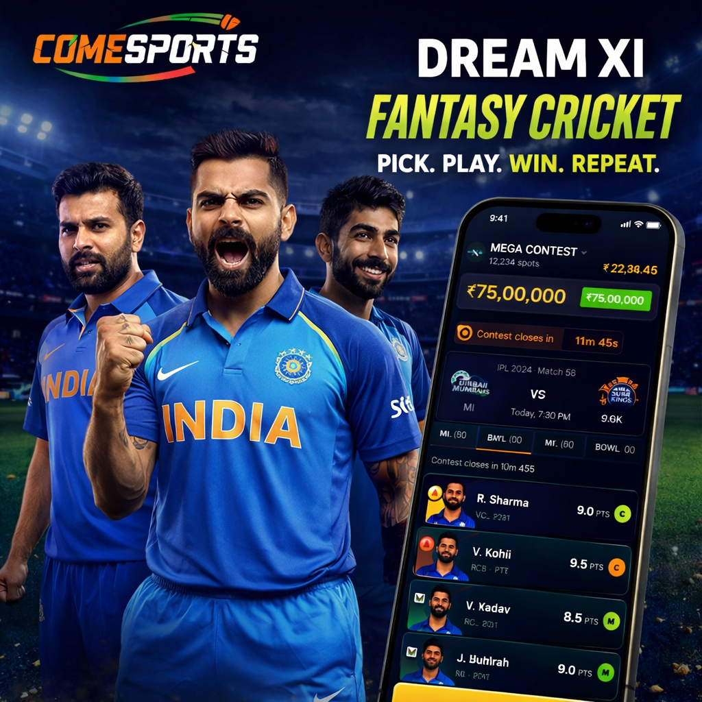 Cricket APK Zone fantasy cricket and India team visual